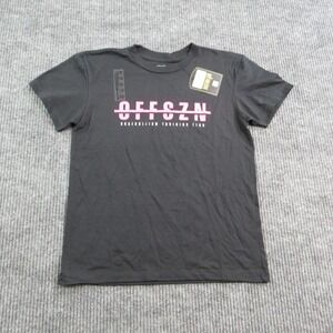OFFSZN Shirt Unisex Kids M Black Short Sleeve Baseballism Graphic Tee NWT